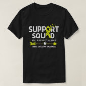 Warrior Support Squad Ewings Sarcoma Awareness Fei T-shirt (Design voorkant)