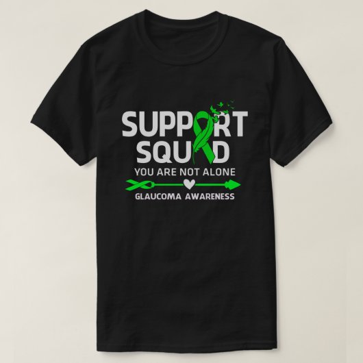 Warrior Support Squad Glaucoma Awareness Feather T-shirt (Design voorkant)