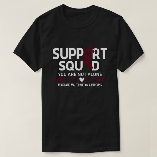 Warrior Support Squad Lymphatic Malformation AWawa T-shirt (Design voorkant)