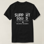 Warrior Support Squad Melanoma Awareness Feather T-shirt (Design voorkant)
