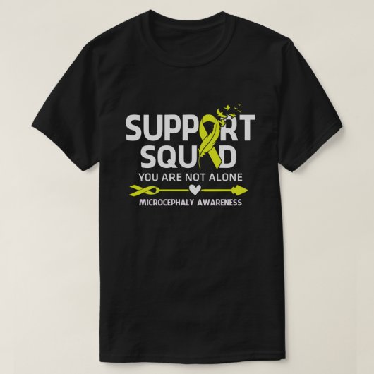 Warrior Support Squad Microcephaly Awareness Feath T-shirt (Design voorkant)