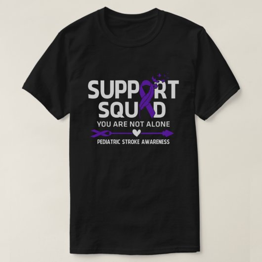 Warrior Support Squad Pedikinderen Stroke Awarenes T-shirt (Design voorkant)