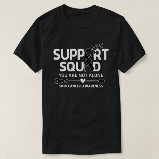 Warrior Support Squad Skin Cancer Awareness Feau T-shirt (Design voorkant)