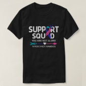 Warrior Support Squad Thyroid Cancer Awareness Fei T-shirt (Design voorkant)