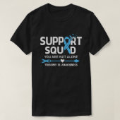 Warrior Support Squad Trisomy 18 Awareness Feather T-shirt (Design voorkant)