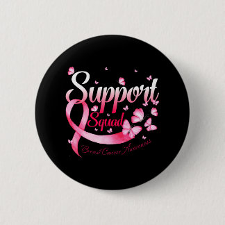 Warrior Support Squad Vlinder Borstkanker Ronde Button 5,7 Cm