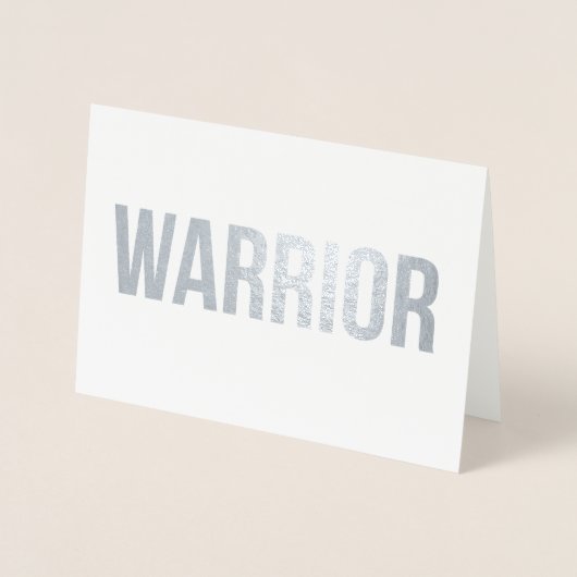Warrior - Sympathy Wenskaart Folie Kaarten (Voorkant)