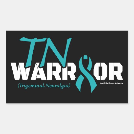 WARRIOR...TN RECHTHOEKIGE STICKER (Voorkant)