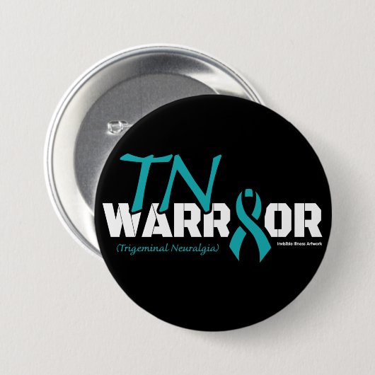 WARRIOR...TN RONDE BUTTON 7,6 CM (Voorkant /achterkant)
