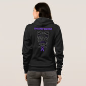 Warrior/Tribale.. Epilepsie Hoodie (Achterkant volledig)