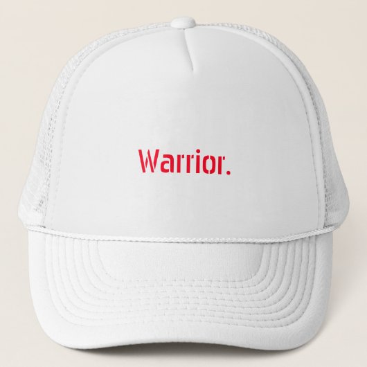 Warrior Trucker Hoed Pet (Voorkant)