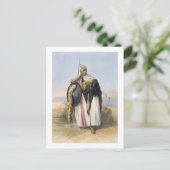 Warrior uit Amhara, Ethiopië, illustratie van " Briefkaart (Staand voorkant)