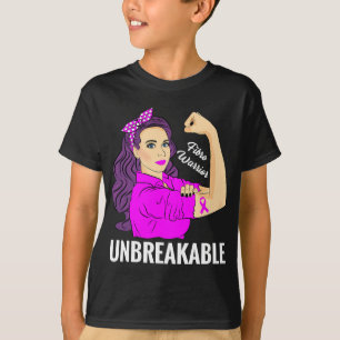 Warrior Unbreakable Fibromyalgia Awareness T-shirt
