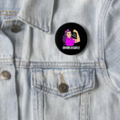 Warrior Unbreakable Fibromyalgia Awareness T-shirt Ronde Button 5,7 Cm (In situ)