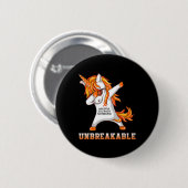 Warrior Unbreakable Multiple Sclerose Awareness U Ronde Button 5,7 Cm (Voorkant /achterkant)