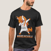 Warrior Unbreakable Multiple Sclerose Awareness U T-shirt (Voorkant)