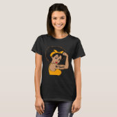 Warrior Unbreakable Multiple Sclerosis Afro Zwart T-shirt (Voorkant volledig)
