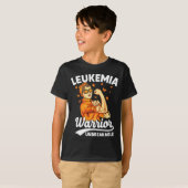 Warrior Unbreakable Support Leukemie Bewustzijn T-shirt (Voorkant volledig)