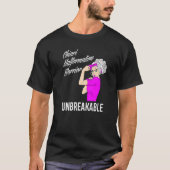 Warrior Unbreekbaar Chiari Malformation Bewustheid T-shirt (Voorkant)