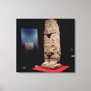Warrior van de Toltec-cultuur Canvas Afdruk