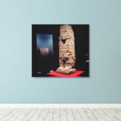 Warrior van de Toltec-cultuur Canvas Afdruk (Insitu (Houten vloer))