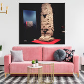 Warrior van de Toltec-cultuur Canvas Afdruk (Insitu (Woonkamer))