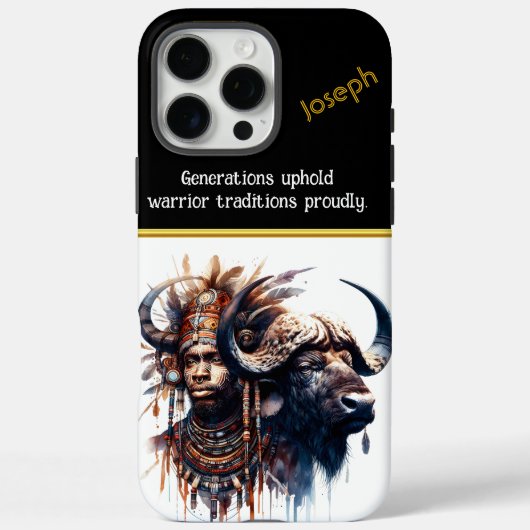 Warrior verenigd met buffalo spirit Case-Mate iPhone case (Achterkant)