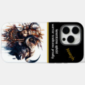 Warrior verenigd met buffalo spirit Case-Mate iPhone case (Achterkant (horizontaal))