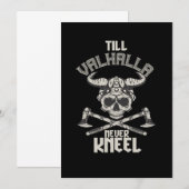 Warrior Viking Ax Norse Mythology Nordic Gift Kaart (Voorkant / Achterkant)