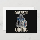 Warrior Viking Sword American Valhalla Norse Mytho Briefkaart (Voorkant / Achterkant)