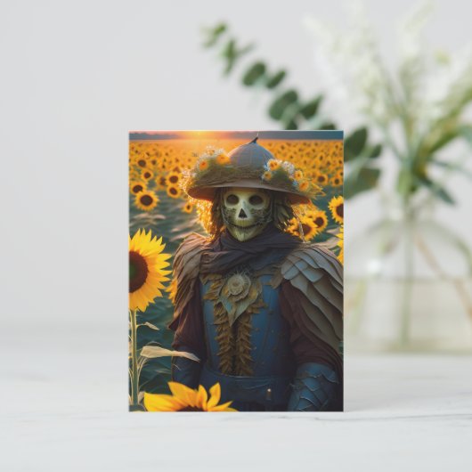 Warrior vogelverschrikker in het Briefkaart Zonneb (Staand voorkant)