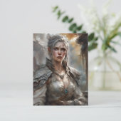 Warrior Vrouw Briefkaart (Staand voorkant)