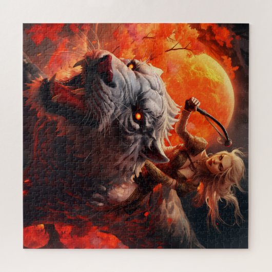 Warrior Vrouw Jigsaw Puzzel (Horizontaal)