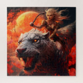 Warrior Vrouw Jigsaw Puzzel (Verticaal)
