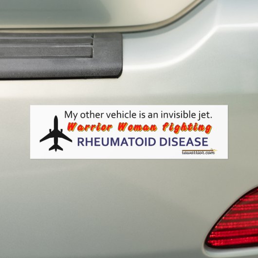 Warrior Vrouw tegen RA/RD Bumpersticker (Op auto)