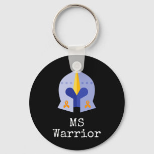 Warrior W Knight en Oranje linten voor Ms Awarene Sleutelhanger