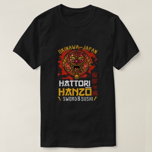 Warrior Warrior Okinawa Japan Hattori Hanzo sword T-shirt (Design voorkant)