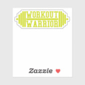 Warrior werkout sticker (Vel)
