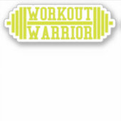 Warrior werkout sticker (Voorkant)