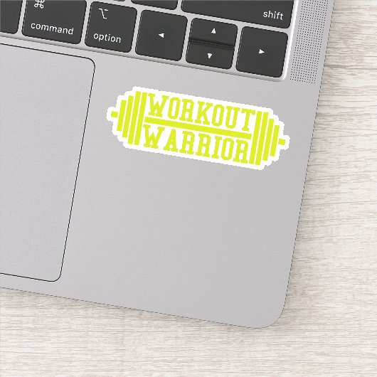 Warrior werkout sticker (Detail)