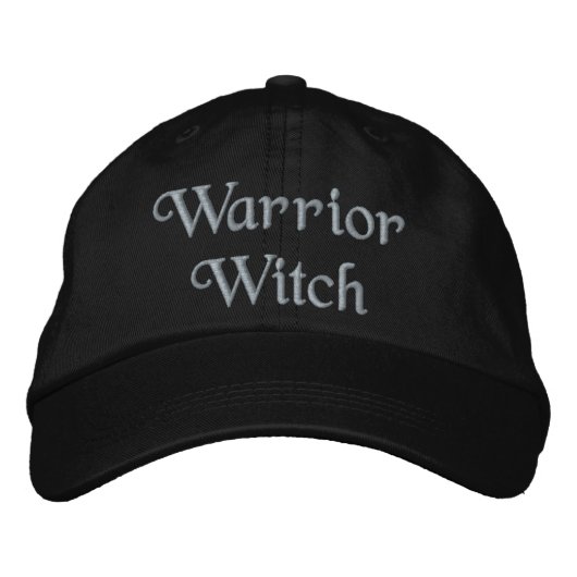 Warrior Witch Quote Paarse Zwart Persoonlijk Geborduurde Pet (Voorkant)