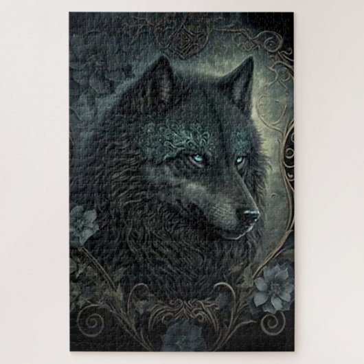 Warrior Wolf Legpuzzel (Verticaal)