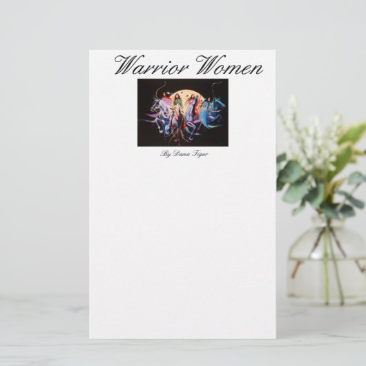 Warrior Women briefpapier (Staand voorkant)