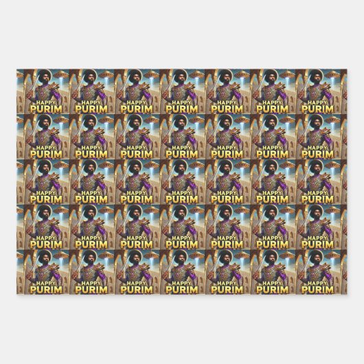 Warrior Wrapping Paper Sheets (stijl 2) (Voorkant)