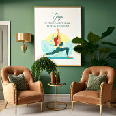 Warrior Yoga Art –  Inspirerend Poster