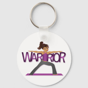 Warrior Yoga Girl Sleutelhanger