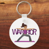 Warrior Yoga Girl Sleutelhanger (Voorkant)