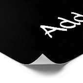 Warrior Yoga Pose Silhouette Poster (Hoek)