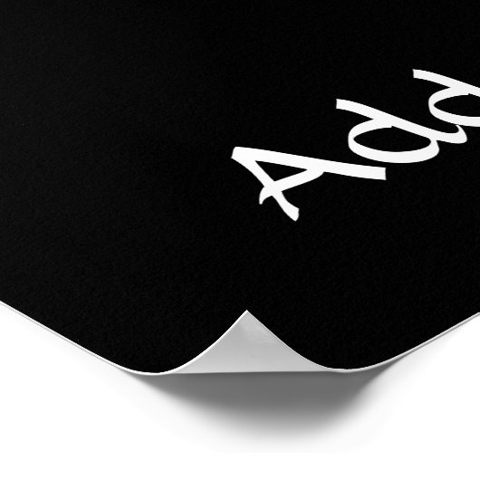 Warrior Yoga Pose Silhouette Poster (Hoek)