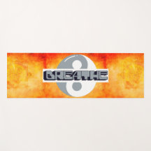 Warrior Zen Custom Yoga Mat met Adem Yin Yang